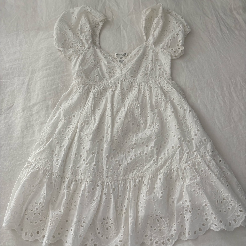 Altard state mini white dress